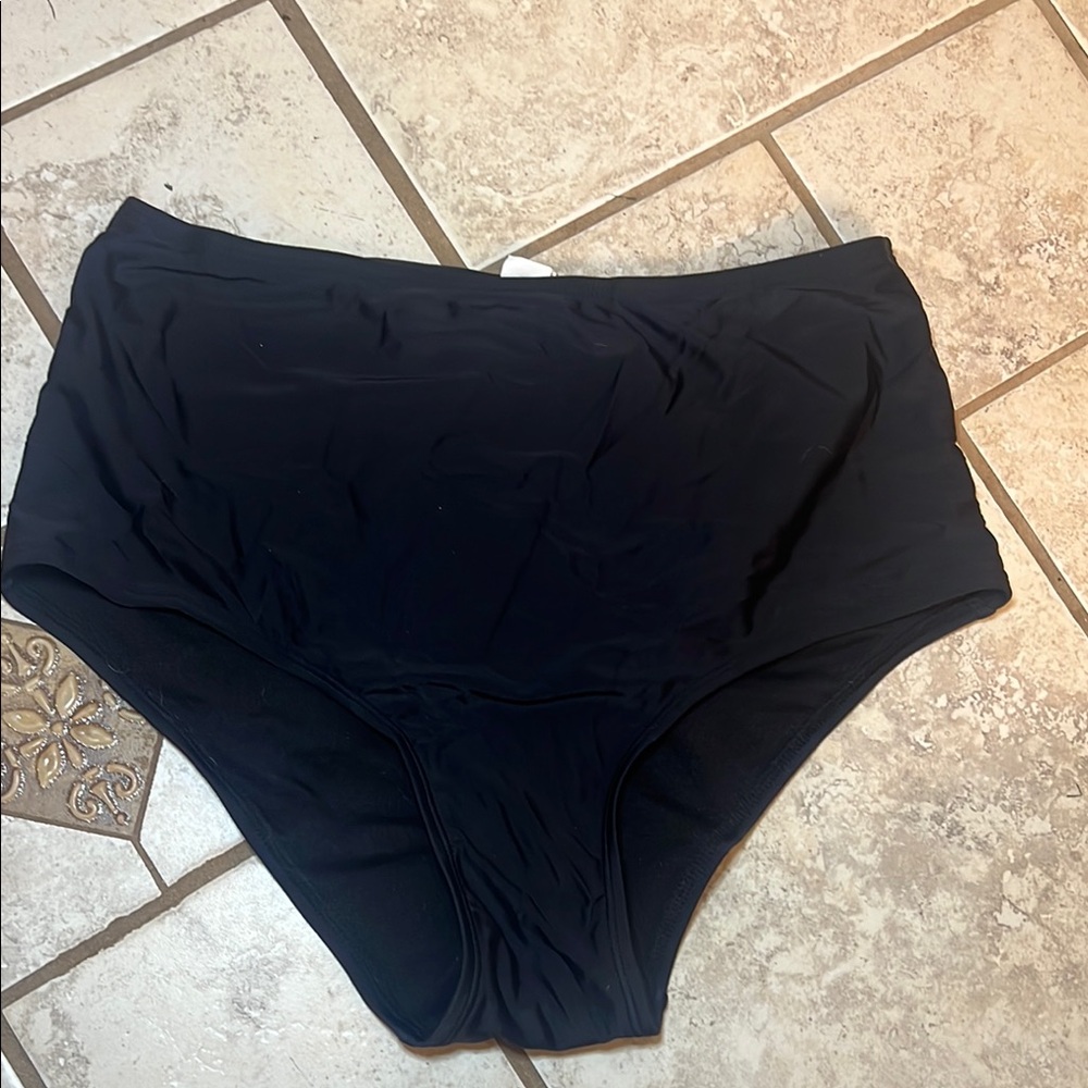 Black High-Waist Panties with Full Coverage